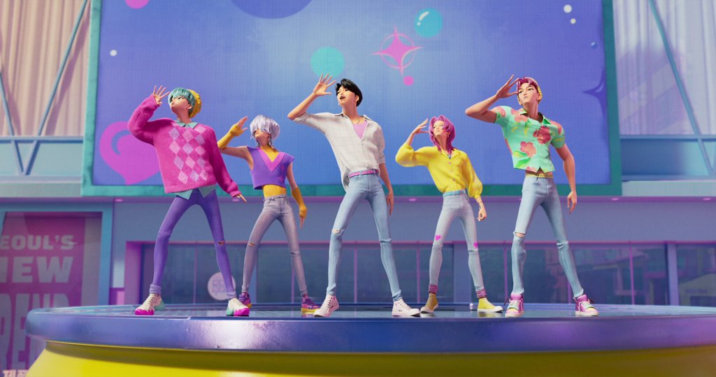 Saya Boys de K-pop Demon Hunters, Juni, Romance, Abby, Baby, Mistery