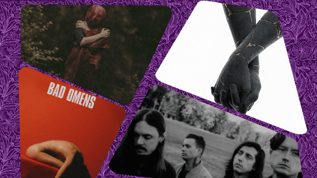 Grupo de metal Bad Omens, Noah Sebastian, Nicholas Ruffilo, Joakim “Jolly” Karlsson y Nick Folio.